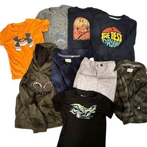 Boys clothing lot size 5 long sleeves short sleeves pants hoodies flannels